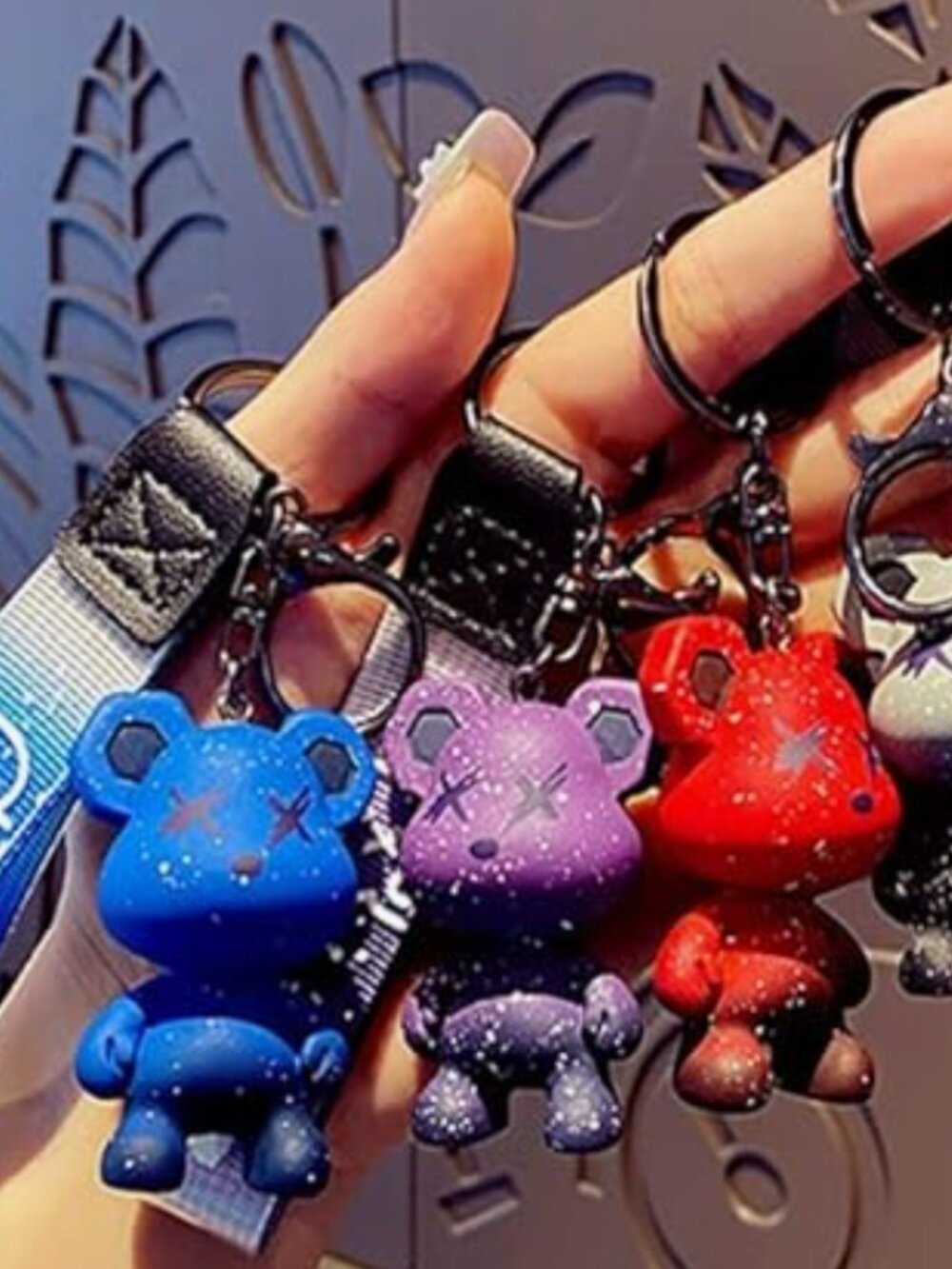 Gradient Bear Color Keychains B1 - Picture 2 of 2